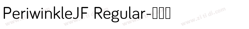 PeriwinkleJF Regular字体转换